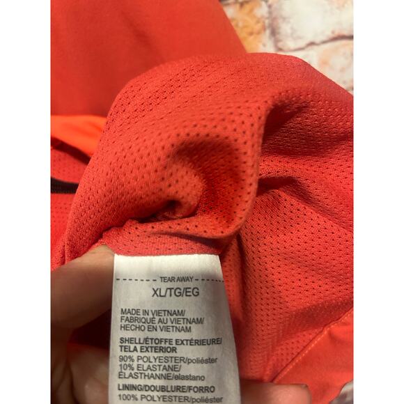 UA Unstoppable Under Armour peach red colorblock jacket women's size XL - Picture 4 of 6